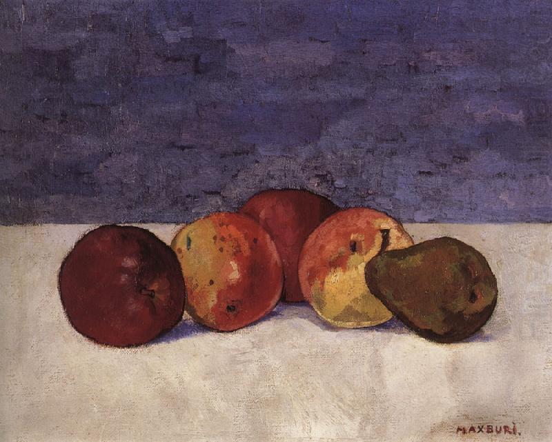 Max Buri Stilleben mit Apfeln und Birne oil painting picture